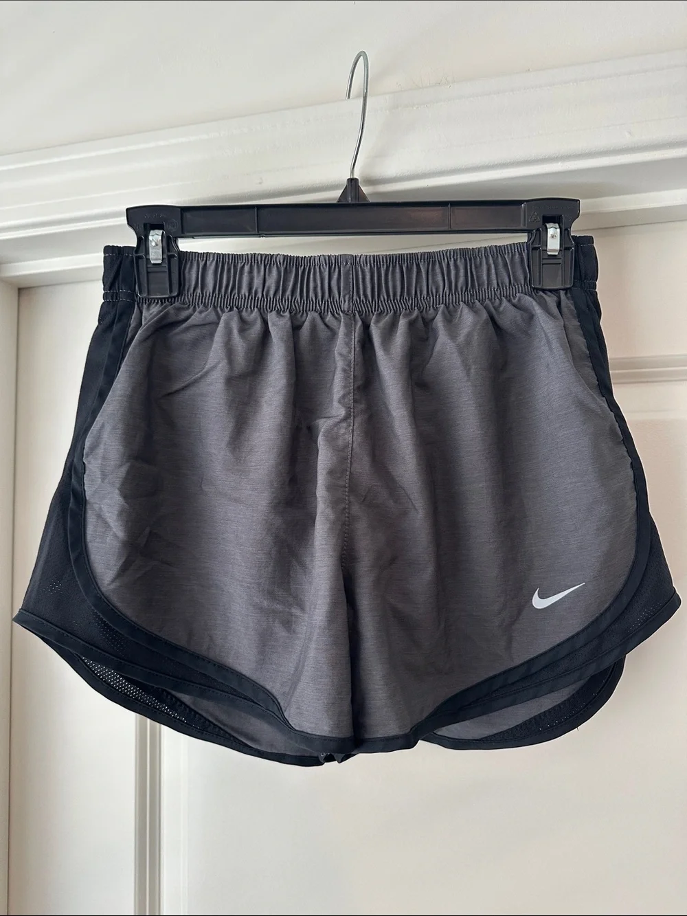 Nike Women’s Gray Athletic Shorts with Black Trim